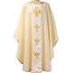 Damask chasuble with stolon in beige velvet