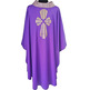 Wool chasuble with purple silk cross