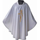 Embroidered chasuble | 75% polyester and 25% white wool