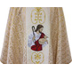 Beige Good Shepherd brocade chasuble