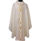 Damask chasuble with beige golden central braid