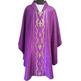 Damask chasuble with purple golden central braid