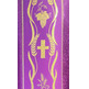 Damask chasuble with purple golden central braid