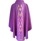 Damask chasuble with purple golden central braid