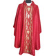 Damask chasuble with red golden central braid