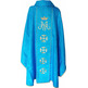 Embroidered Marian chasuble | Virgin Purisima blue