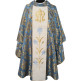 Marian chasuble with central embroidered stolon blue