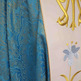 Marian chasuble with blue embroidered central stolon