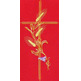 Chasuble with golden embroidery red