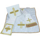 Roman chasuble in beige damask fabric