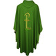 Embroidered Catholic priest chasuble green