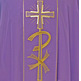 Chasuble in the four liturgical colors | purple polyester