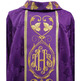 Catholic chasuble for sale | Embroidered collar purple