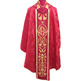 Catholic chasuble for sale | Embroidered collar red