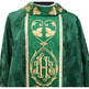 Catholic chasuble for sale | Embroidered collar green