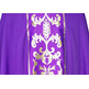 Chasuble with stolon with purple gold decoration