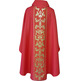 Chasuble with stolon with golden decoration red