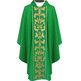 Chasuble with stolon with green gold decoration