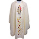 Embroidered Marian chasubles | Our Lady of Mt. Carmel feast beige