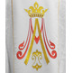 Embroidered Marian chasubles | Our Lady of Mt. Carmel feast white