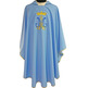 Marian chasuble with embroidered insignia and crown