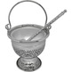 Holy Water Vessels with Hyssop silver plated color