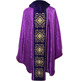 Chasuble with purple velvet collar and stolon