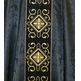 Chasuble with collar and stolon in black velvet