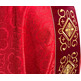 Chasuble with collar and red velvet stolon