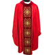 Chasuble with collar and red velvet stolon