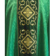 Green velvet chasuble with collar and stolon