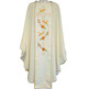 White polyester chasuble with spikes and Cross embroidered
