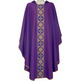 Chasuble in polyester with central stolon purple