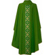 Chasuble in polyester with central stolon green