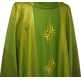 Chasuble in four colors | embroidery cross green