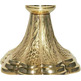 Gold-plated metal ciborium with polylobed base