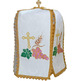 Ciborium cover embroidered with liturgical elements