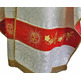 Shoulder cloth with embroidered central stolon