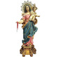 Virgin of the Rosary in paste wood