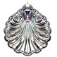 Baptism shell made of silver plated color plated metal