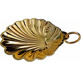 Baptism shell made of gold metal