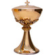 Chalice and ciborium set decorated with grapes