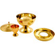 Ciborium and goblet classic plain golden