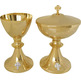 Communion ciborium made of gold metal