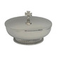 Ciborium paten with base and lid | 14cm silver plated color plated