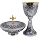 Ciborium liturgical paten with lid