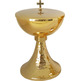 Sacred ciborium of golden metal