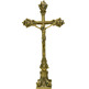 Baroque altar Cross golden color plated.