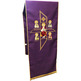 Altar Lectern Cloth | Byzantine Style embroidery purple