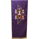 Altar Lectern Cloth | Byzantine Style embroidery purple